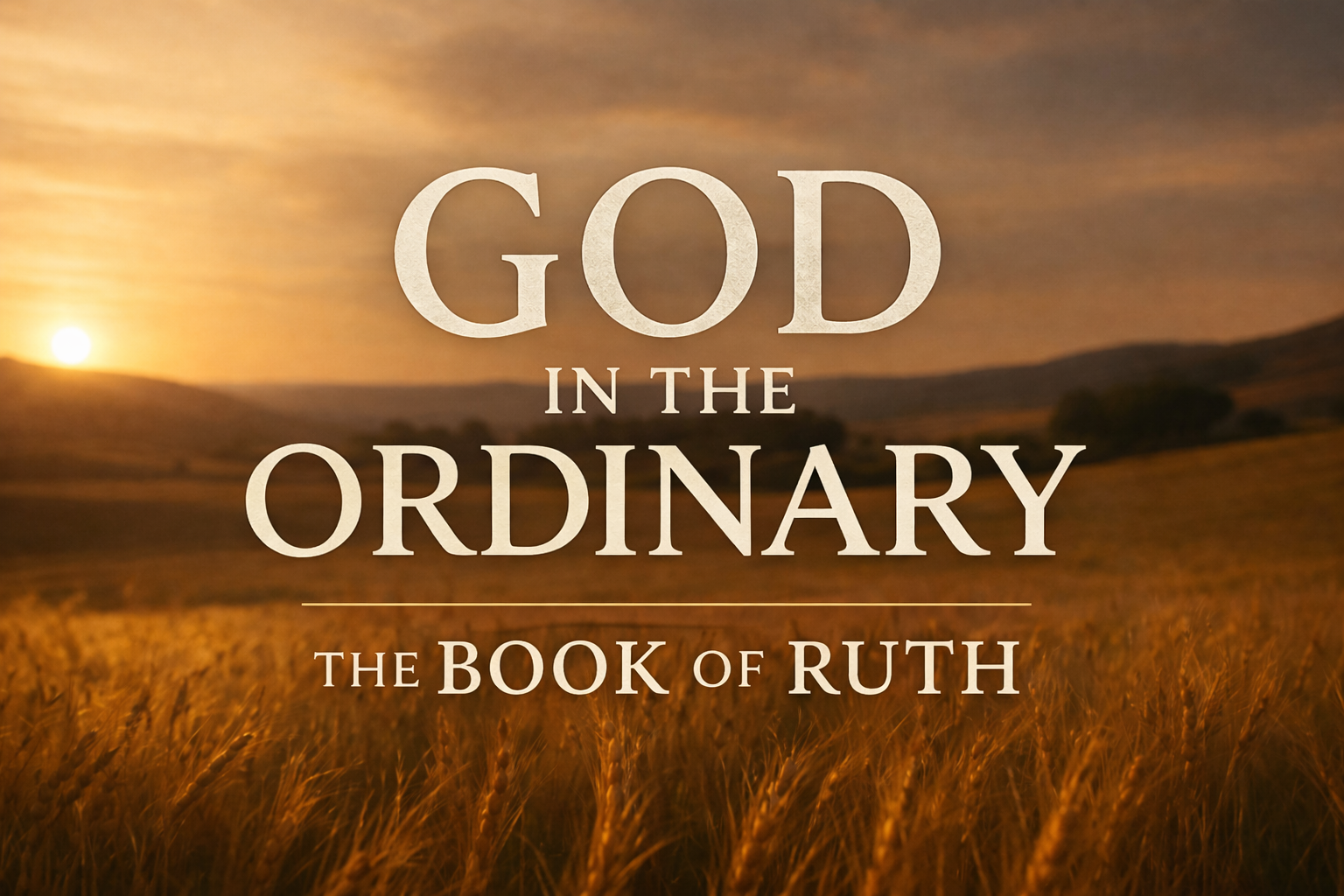 Ruth: The Hidden Hand of God